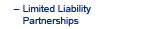 Limited Liability Partnerships